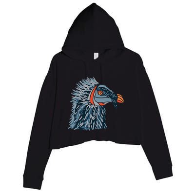 Bartgeier Bearded Vulture Ossifrage LäMmergeier Crop Fleece Hoodie