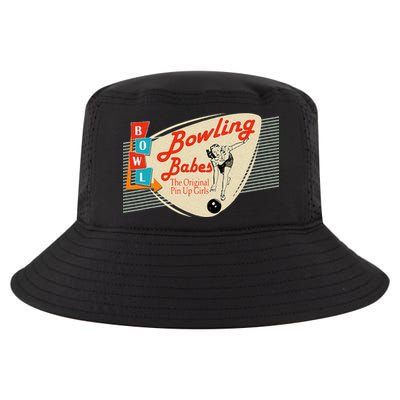 Bowling Babes Vintage Retro Matching Bowling Team Cool Comfort Performance Bucket Hat