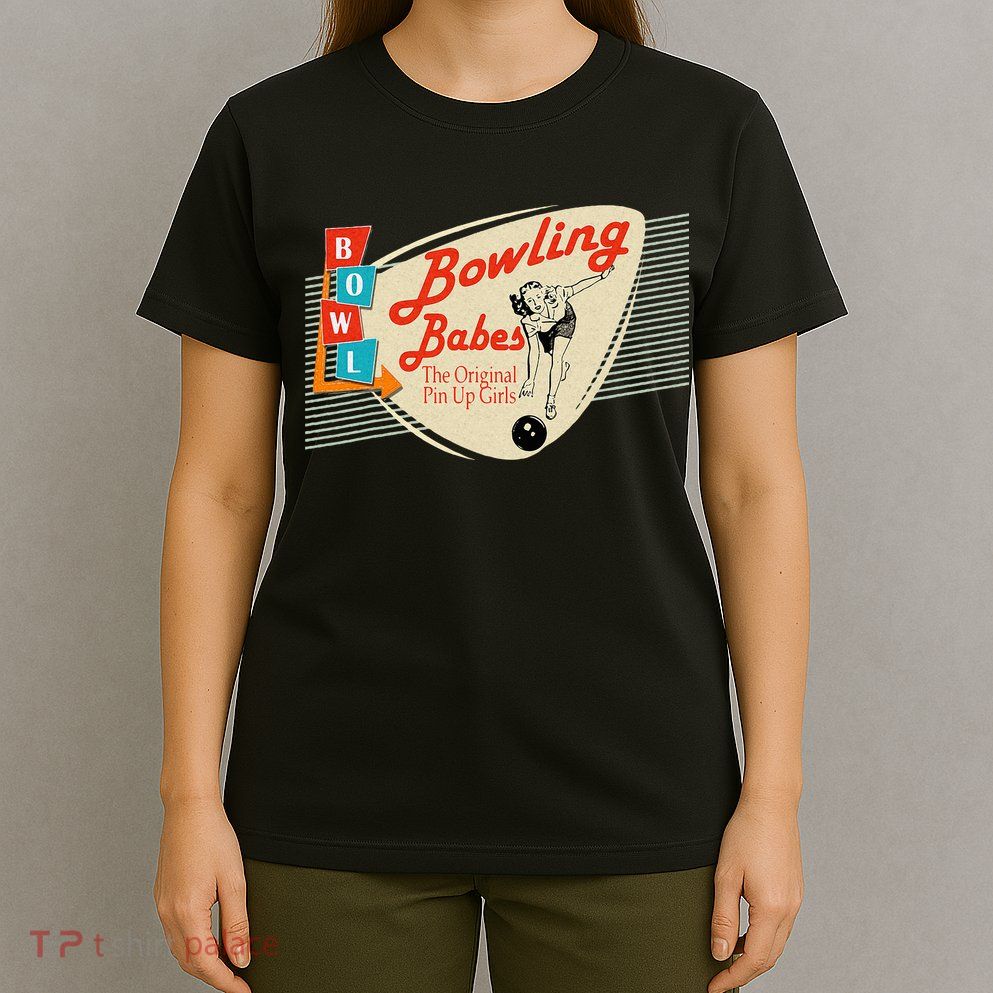 Bowling Babes Vintage Retro Matching Bowling Team T-Shirt