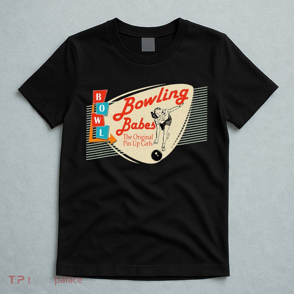 Bowling Babes Vintage Retro Matching Bowling Team T-Shirt