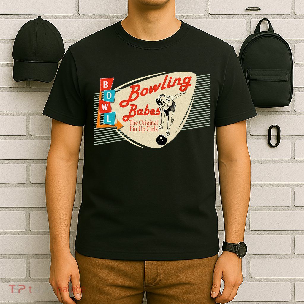 Bowling Babes Vintage Retro Matching Bowling Team T-Shirt