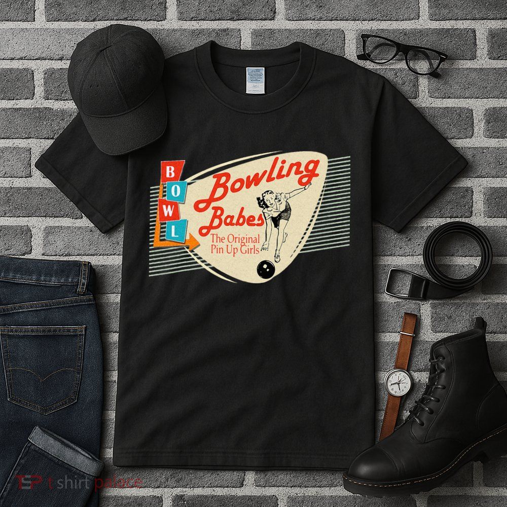 Bowling Babes Vintage Retro Matching Bowling Team Tall T-Shirt