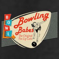 Bowling Babes Vintage Retro Matching Bowling Team Beanie