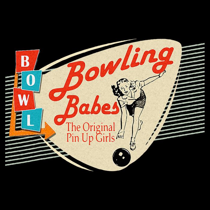 Bowling Babes Vintage Retro Matching Bowling Team 16 in Basic Backpack
