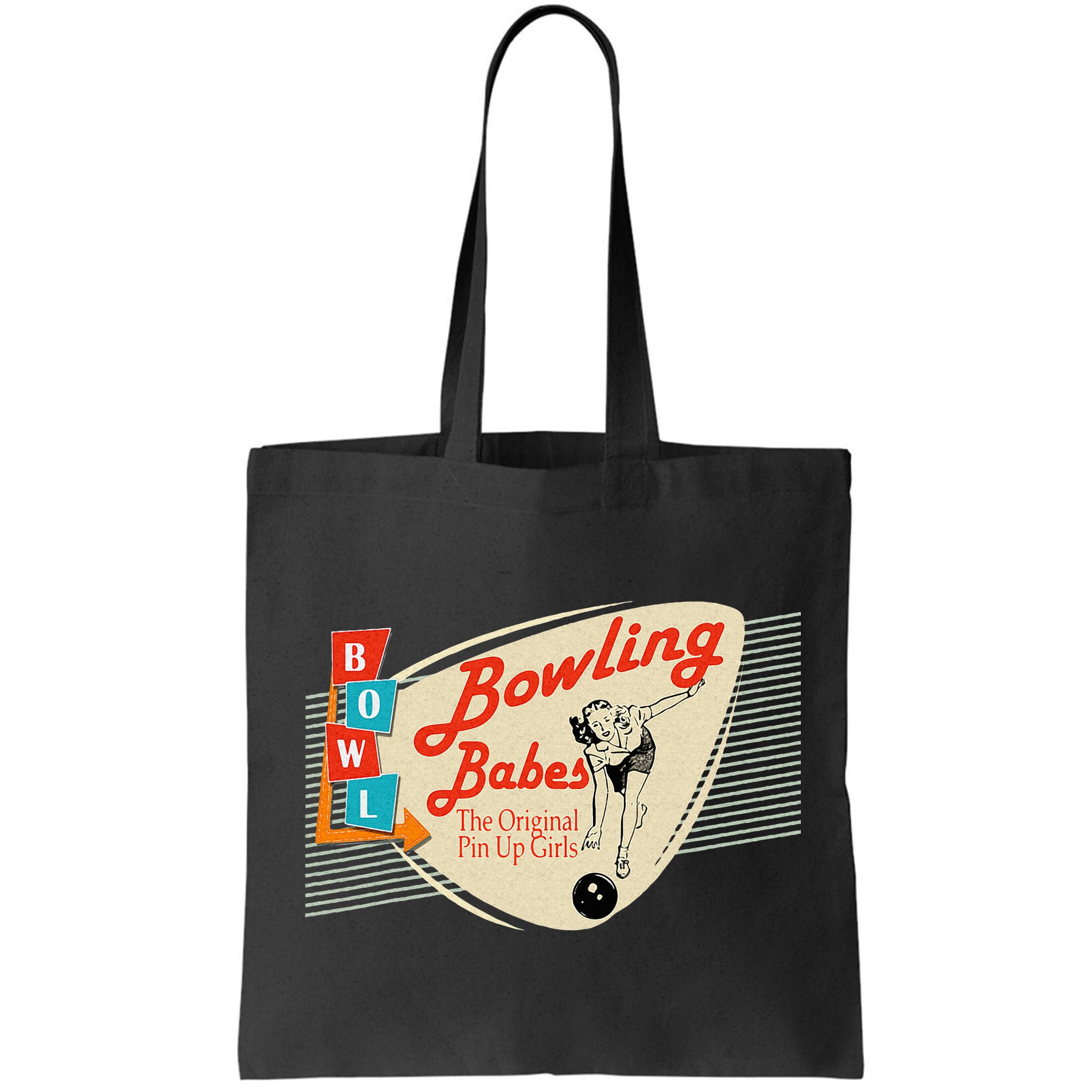 Bowling Babes Vintage Retro Matching Bowling Team Bag