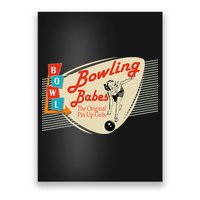 Bowling Babes Vintage Retro Matching Bowling Team Poster
