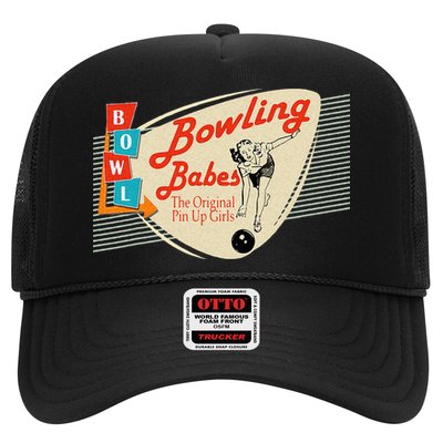 Bowling Babes Vintage Retro Matching Bowling Team Trucker Hat