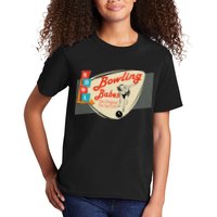 Bowling Babes Vintage Retro Matching Bowling Team Kids T-Shirt