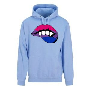 Bisexual Bi Vampire Lips Fangs Costume Easy Halloween Gifts Unisex Surf Hoodie