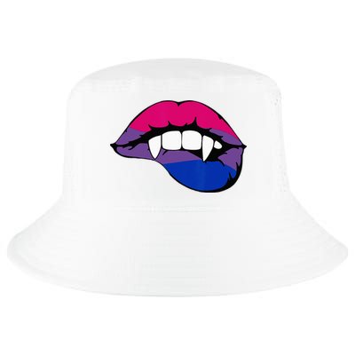 Bisexual Bi Vampire Lips Fangs Costume Easy Halloween Gifts Cool Comfort Performance Bucket Hat