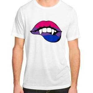 Bisexual Bi Vampire Lips Fangs Costume Easy Halloween Gifts Adult ChromaSoft Performance T-Shirt