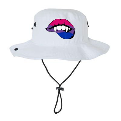Bisexual Bi Vampire Lips Fangs Costume Easy Halloween Gifts Bucket Hat