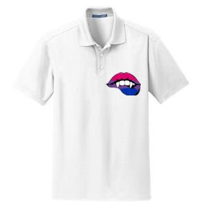 Bisexual Bi Vampire Lips Fangs Costume Easy Halloween Gifts Dry Zone Grid Polo