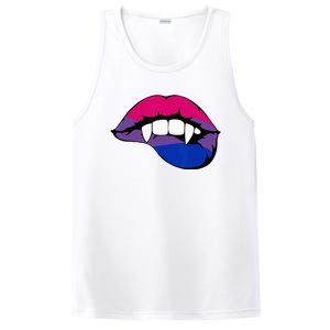 Bisexual Bi Vampire Lips Fangs Costume Easy Halloween Gifts PosiCharge Competitor Tank