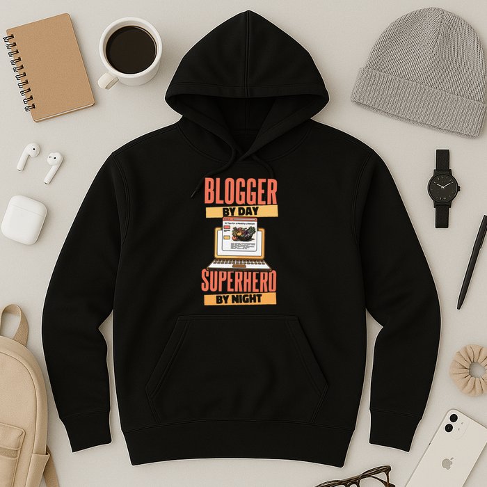 Blog Blogging Vlogging Content Creator Vlogger Blogger Hoodie