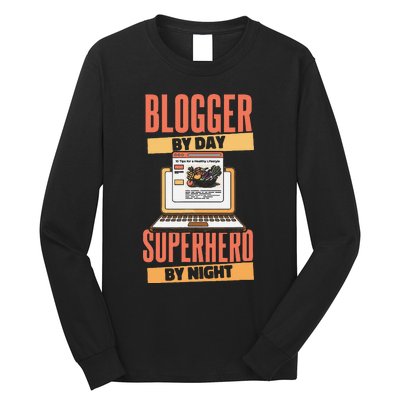 Blog Blogging Vlogging Content Creator Vlogger Blogger Long Sleeve Shirt