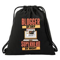 Blog Blogging Vlogging Content Creator Vlogger Blogger Drawstring Bag