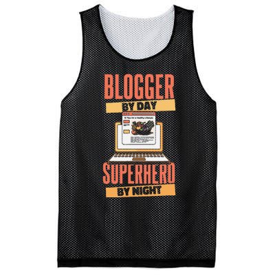 Blog Blogging Vlogging Content Creator Vlogger Blogger Mesh Reversible Basketball Jersey Tank