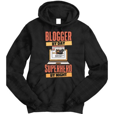 Blog Blogging Vlogging Content Creator Vlogger Blogger Tie Dye Hoodie