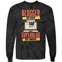 Blog Blogging Vlogging Content Creator Vlogger Blogger Tie-Dye Long Sleeve Shirt