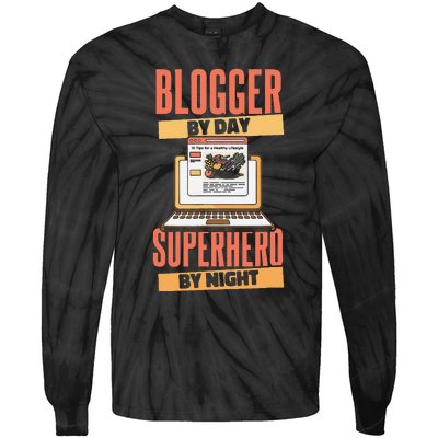 Blog Blogging Vlogging Content Creator Vlogger Blogger Tie-Dye Long Sleeve Shirt