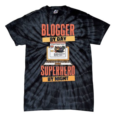 Blog Blogging Vlogging Content Creator Vlogger Blogger Tie-Dye T-Shirt