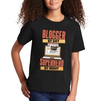Blog Blogging Vlogging Content Creator Vlogger Blogger Kids T-Shirt
