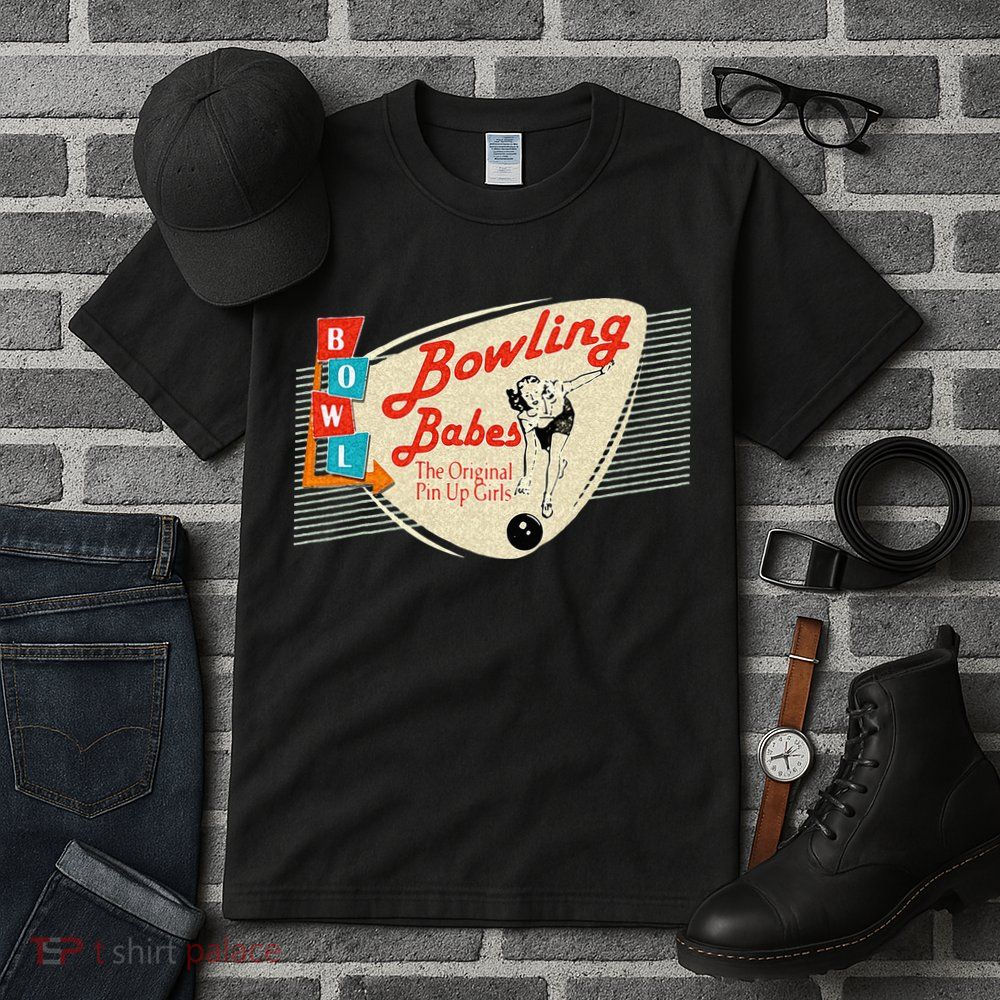 Bowling Babes Vintage Retro Matching Bowling Team Tall T-Shirt