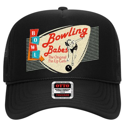 Bowling Babes Vintage Retro Matching Bowling Team Trucker Hat
