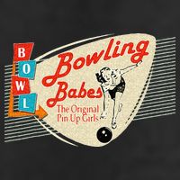 Bowling Babes Vintage Retro Matching Bowling Team Golf Towel