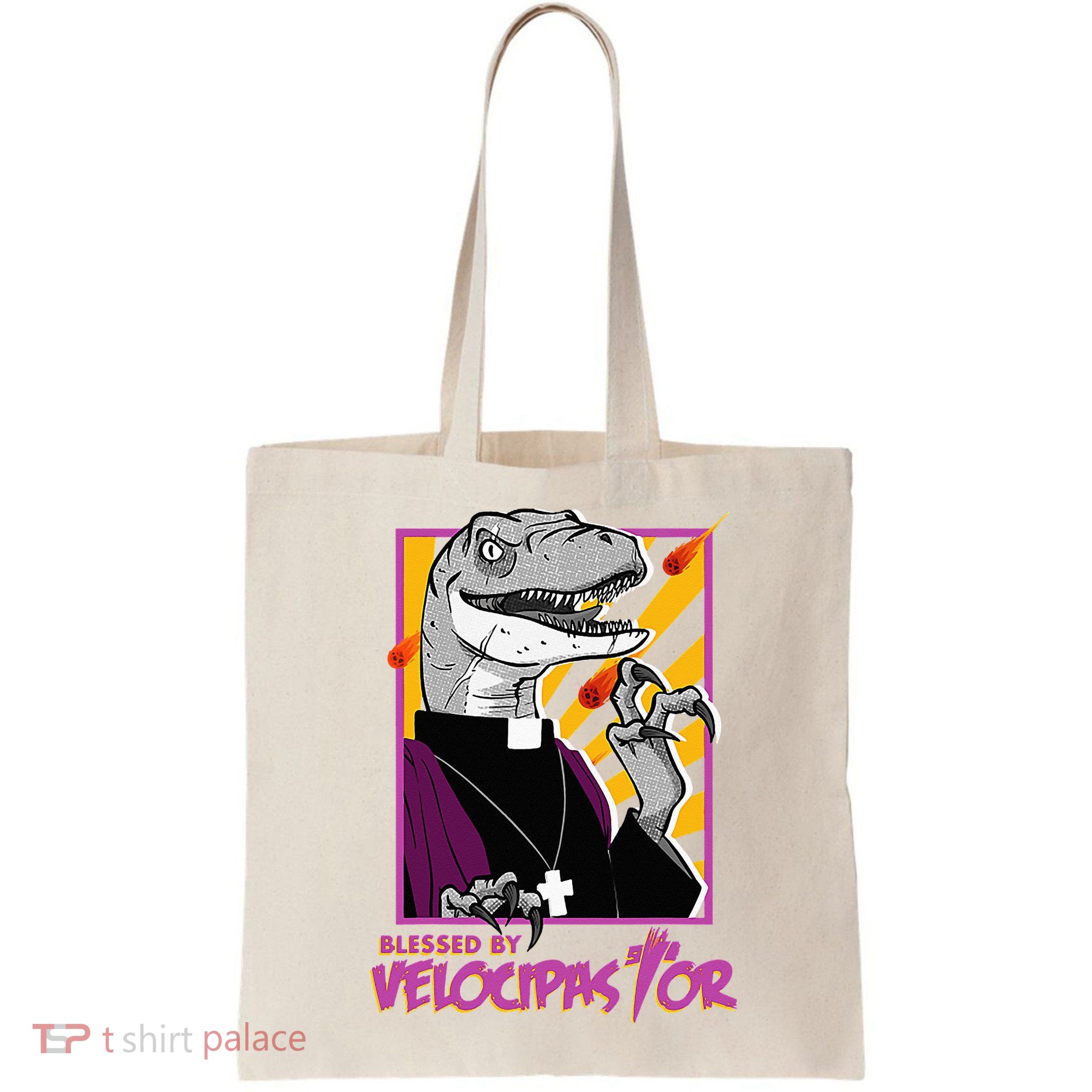 Bless By Velocipastor Cool Dinosaur Parish Priest Bag