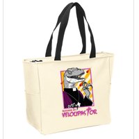 Bless By Velocipastor Cool Dinosaur Parish Priest Zip Tote Bag