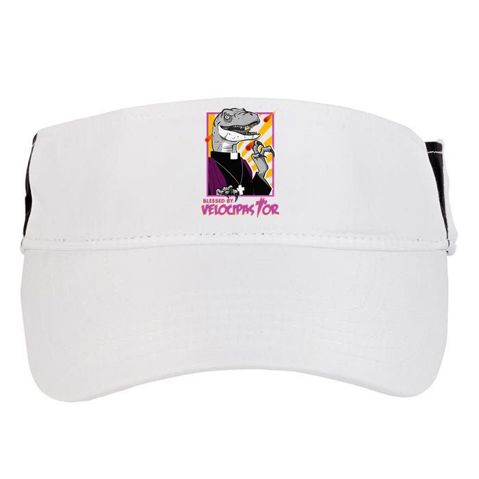 Bless By Velocipastor Cool Dinosaur Parish Priest Adult Drive Performance Visor