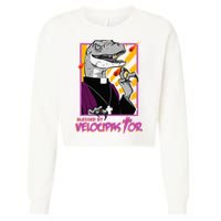 Bless By Velocipastor Cool Dinosaur Parish Priest Cropped Pullover Crew