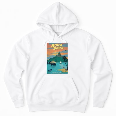 Bora Bora Vintage Travel Poster Hoodie