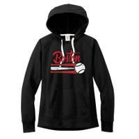 Boston Baseball Vintage Distressed Met At Gameday Women's Fleece Hoodie