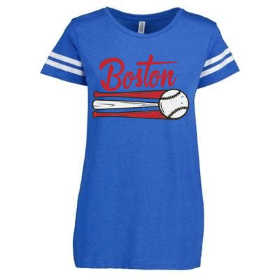 Boston Baseball Vintage Distressed Met At Gameday Enza Ladies Jersey Football T-Shirt