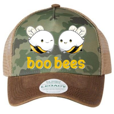 Boo Bees Vintage Ghosts Boo Beekeeper Halloween For Couples Gift Legacy Tie Dye Trucker Hat