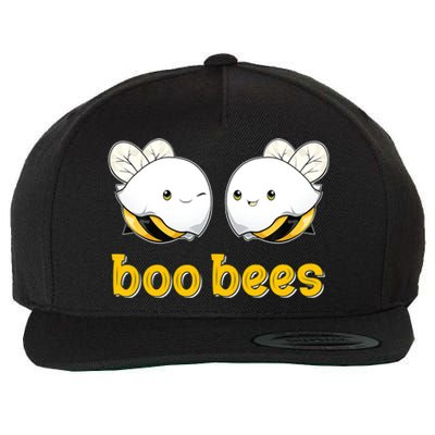 Boo Bees Vintage Ghosts Boo Beekeeper Halloween For Couples Gift Wool Snapback Cap