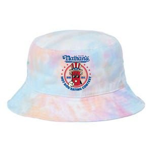 Badlands Booker Wearing 2024 Hot Dog Eating Contest Limited Tie Dye Newport Bucket Hat