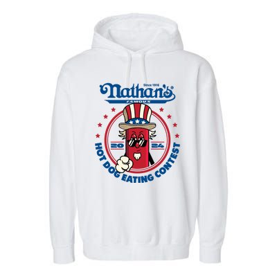 Badlands Booker Wearing 2024 Hot Dog Eating Contest Limited Garment-Dyed Fleece Hoodie