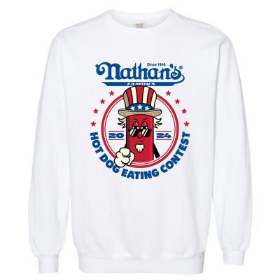 Badlands Booker Wearing 2024 Hot Dog Eating Contest Limited Garment-Dyed Sweatshirt