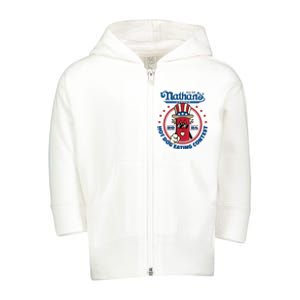 Badlands Booker Wearing 2024 Hot Dog Eating Contest Limited Toddler Zip Fleece Hoodie