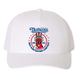 Badlands Booker Wearing 2024 Hot Dog Eating Contest Limited Yupoong Adult 5-Panel Trucker Hat