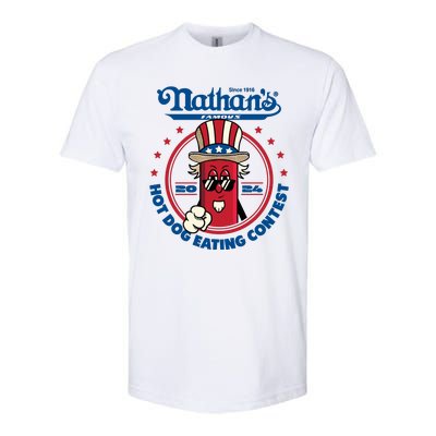 Badlands Booker Wearing 2024 Hot Dog Eating Contest Limited Softstyle CVC T-Shirt