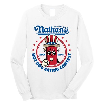 Badlands Booker Wearing 2024 Hot Dog Eating Contest Limited Long Sleeve Shirt