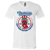 Badlands Booker Wearing 2024 Hot Dog Eating Contest Limited V-Neck T-Shirt