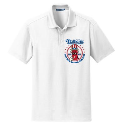 Badlands Booker Wearing 2024 Hot Dog Eating Contest Limited Dry Zone Grid Polo