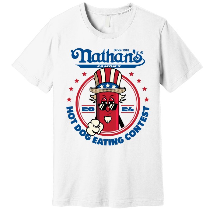 Badlands Booker Wearing 2024 Hot Dog Eating Contest Limited Premium T-Shirt