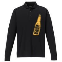 Beer Bottle Will Weld For Beer Alcohol Enthusiast Performance Long Sleeve Polo